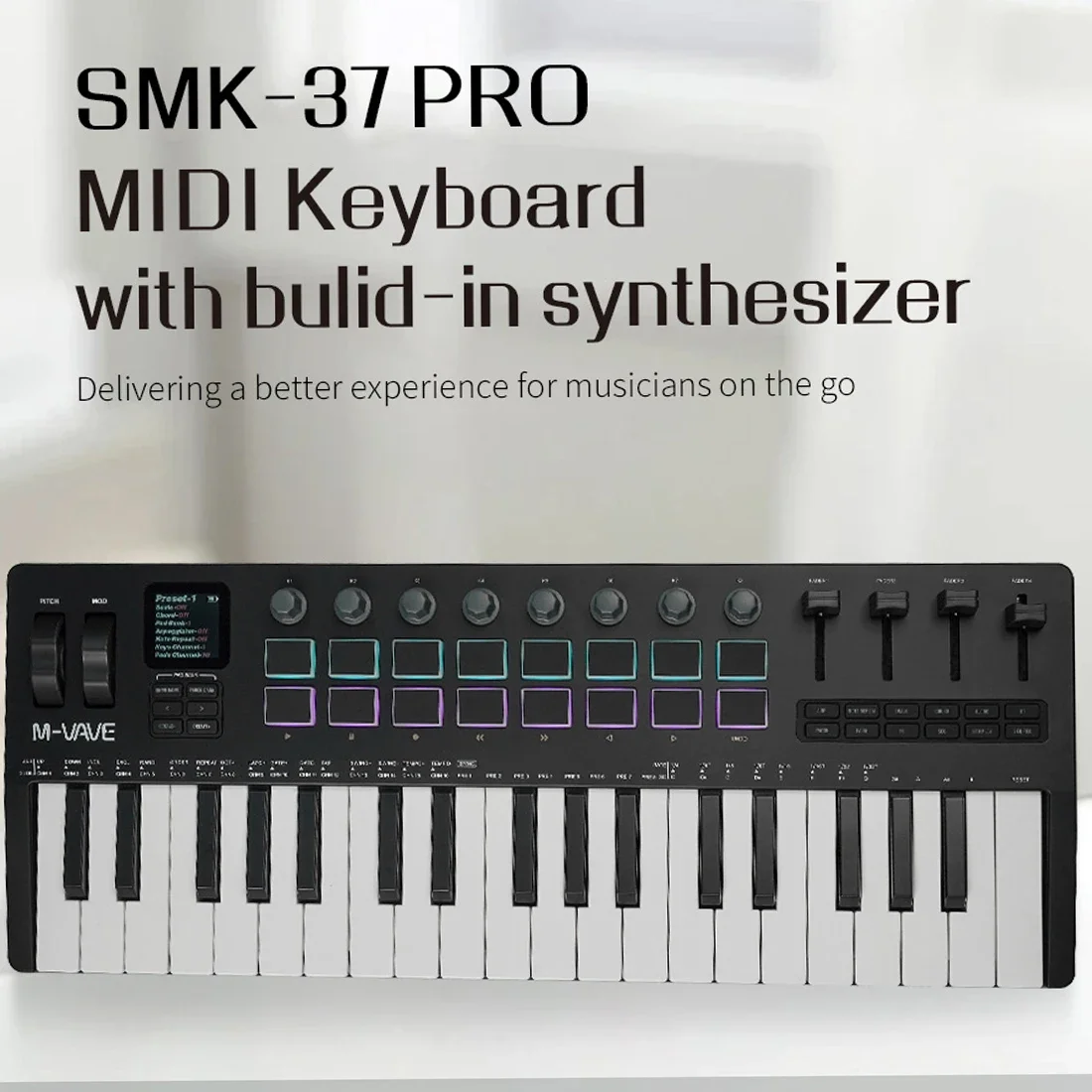 M-VAVE SMK-37 PRO: controlador - Midi Controller Pad reseña y precio