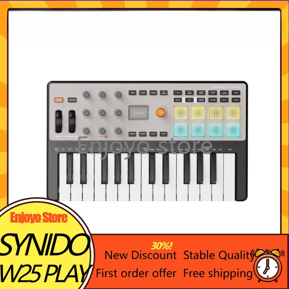 Synido TempoKEY W25: teclado c - Midi Controller Pad reseña y precio