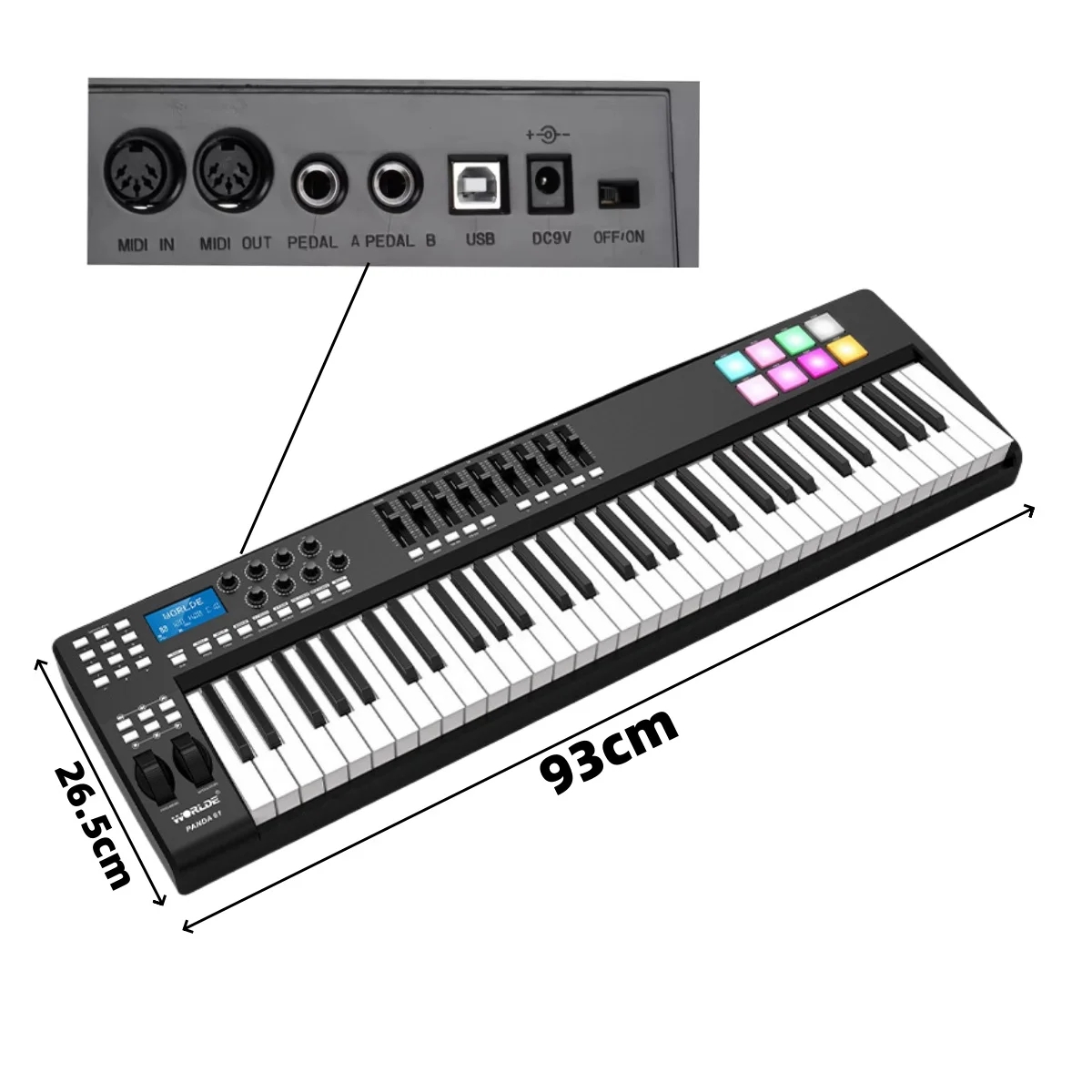 WORLDE PANDA61 Teclado Control - Midi Controller Pad reseña y precio
