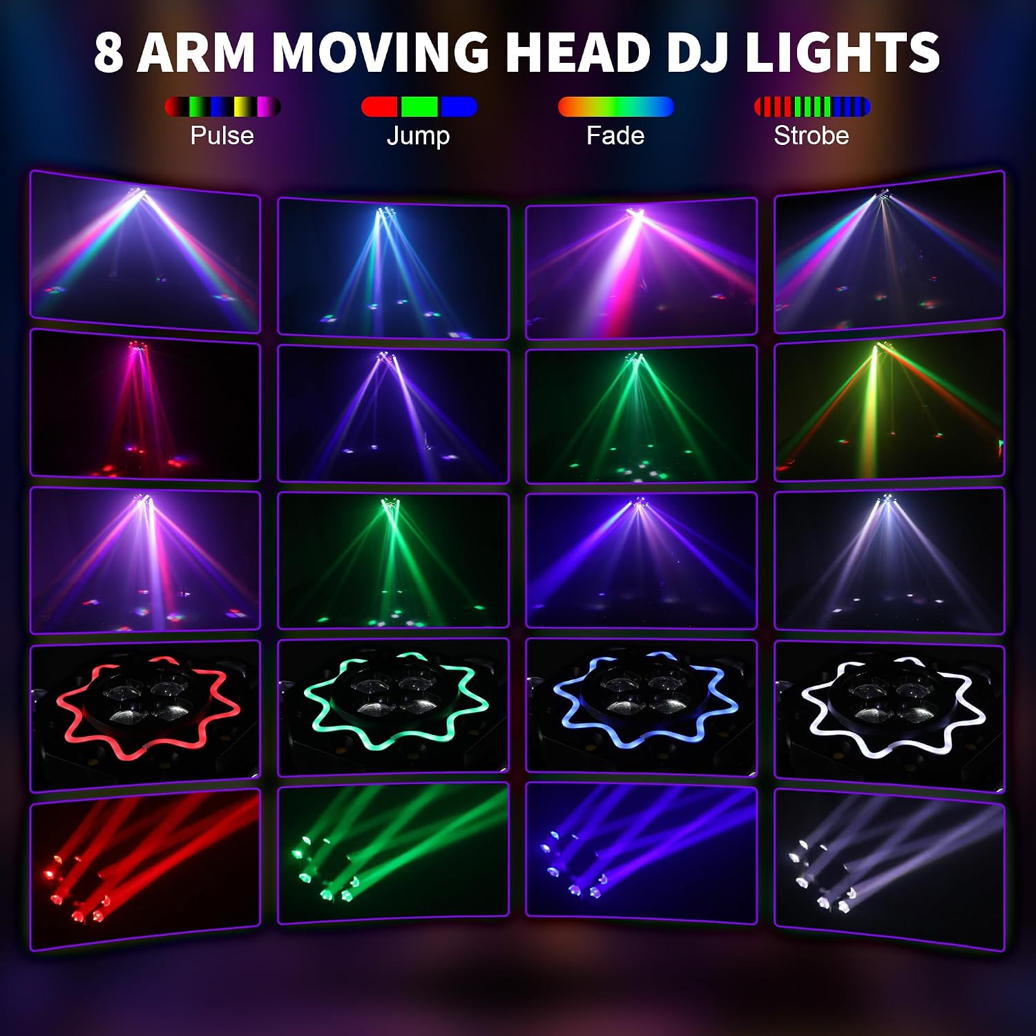Luces de Discoteca de 200W, 8  - Audio Music Dj reseña y precio