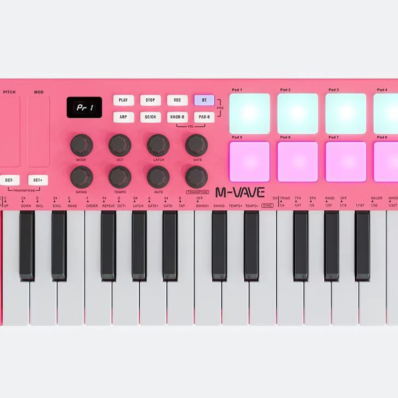 M Vave Smk 25: teclado MIDI po - Midi Controller Pad reseña y precio