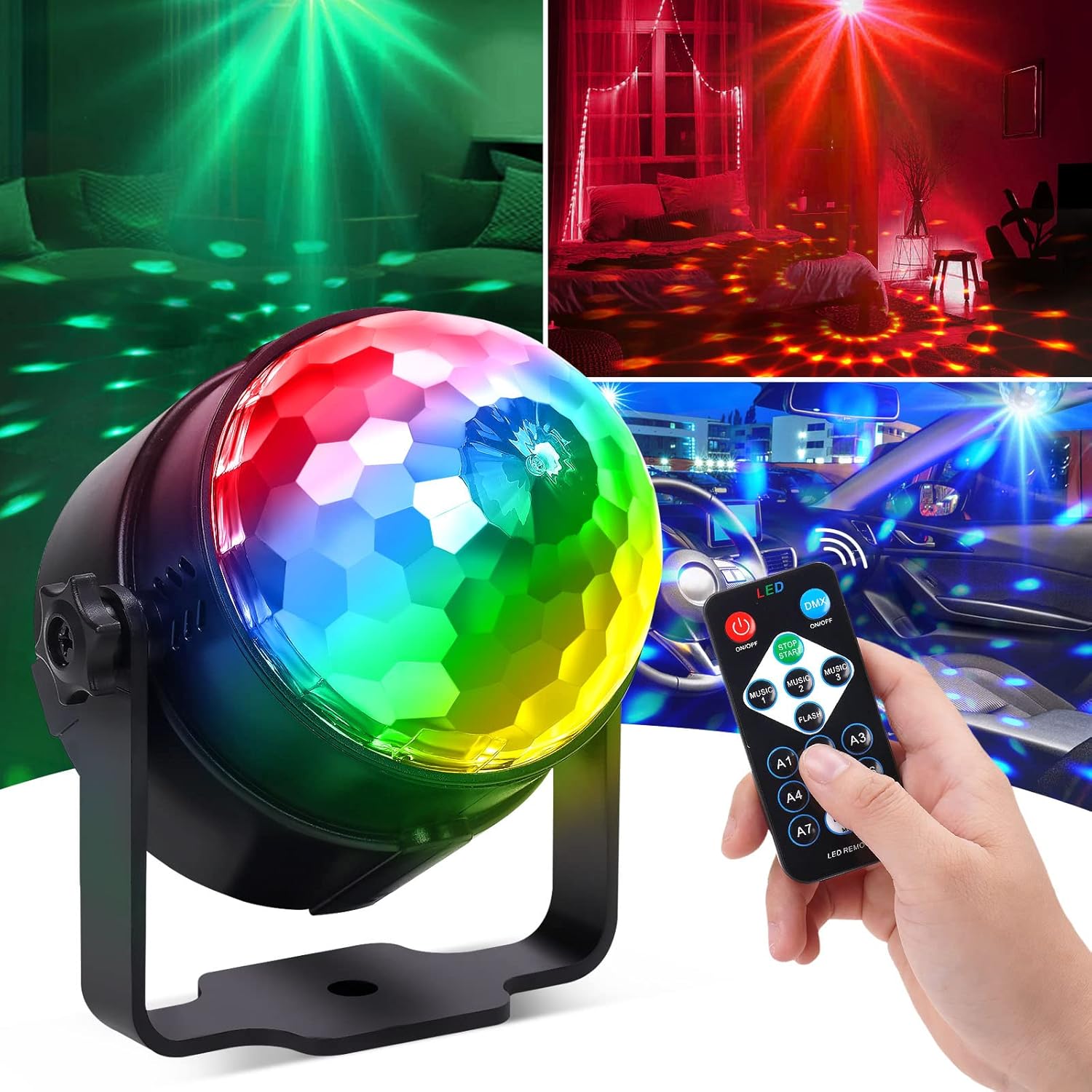 Luz LED RGB para discoteca, bo - Audio Music Dj reseña y precio
