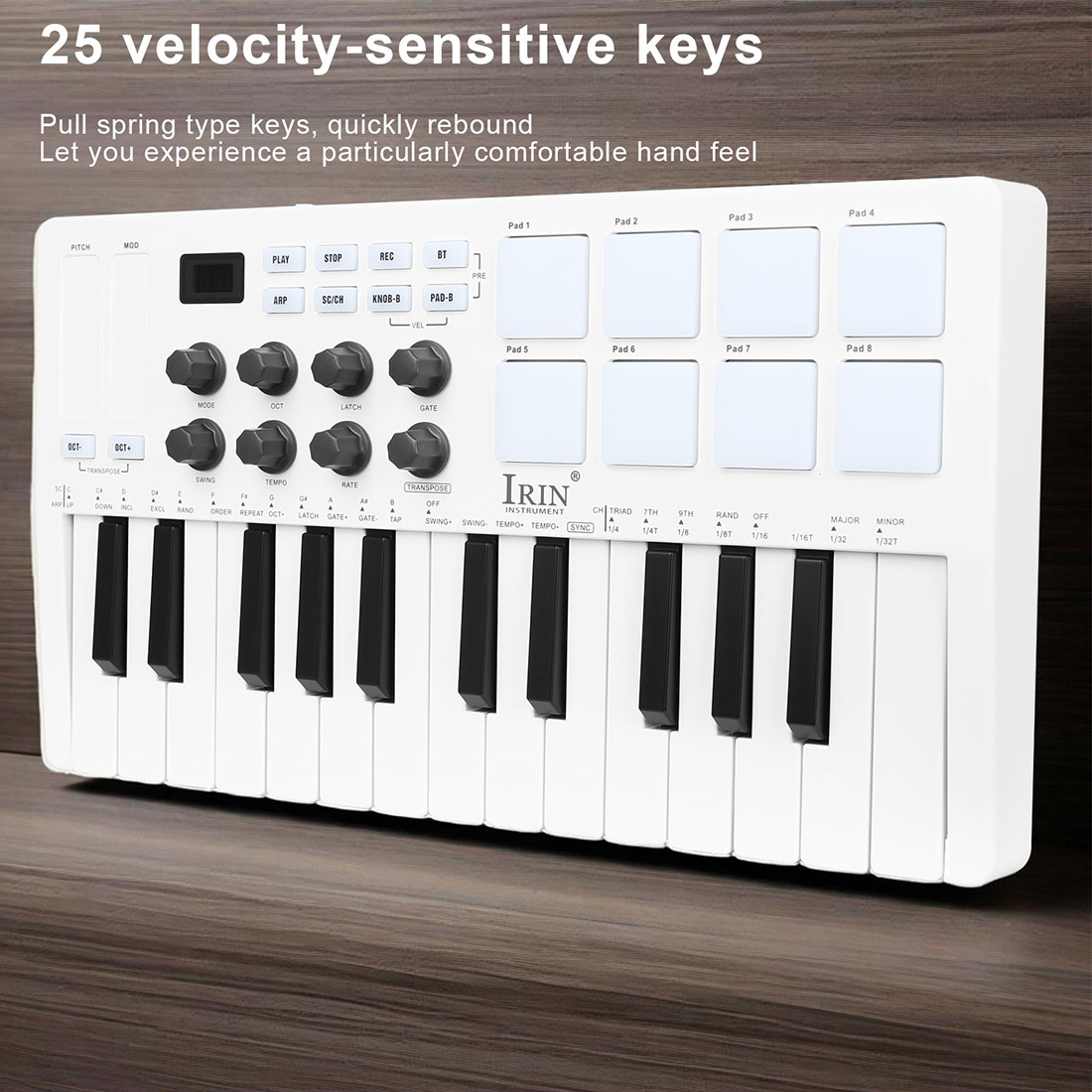 SMK-25 Teclado Portátil, Contr - Midi Controller Pad reseña y precio